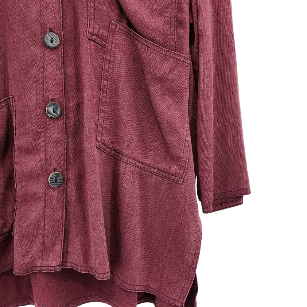 Bodil Women's Buttoned Pockets Button Down Shirt - 1 - Picture 4 of 8